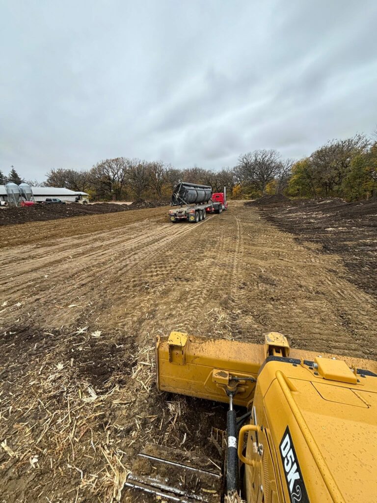 Site stripping with the dozer